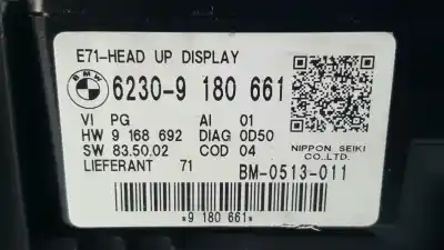 Second-hand car spare part multifunction display for bmw serie x6 (e71) 3.0 3.5d oem iam references 65509194063 62309180661 6230-9180661