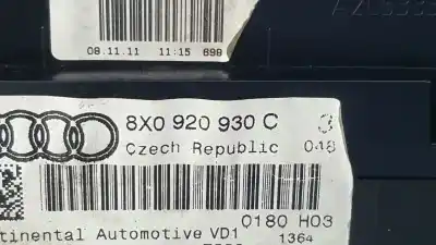 Автозапчастина б/у панель інструментів для audi a1 (8x) attraction посилання на oem iam 8x0920930c  