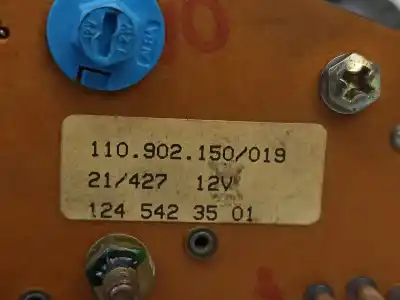 İkinci el araba yedek parçası enstrüman paneli için mercedes-benz clase e (w124) berlina d 300 (124.130) oem iam referansları a1245437321 1245423501 / 1245427006 a0005420387 / a1245427466 / a1245423501