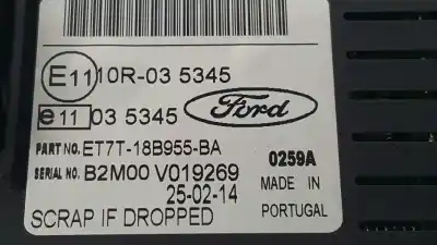 Автозапчастина б/у багатофункційний дисплей для ford fiesta (ccn) trend посилання на oem iam 2017880 et7t18b955ba / b2m00v019269 et7t-18b955-bd / et7t18b955bd