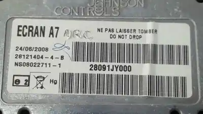 Автозапчастина б/у багатофункційний дисплей для renault koleos dynamique pack2 посилання на oem iam 28091jy000  