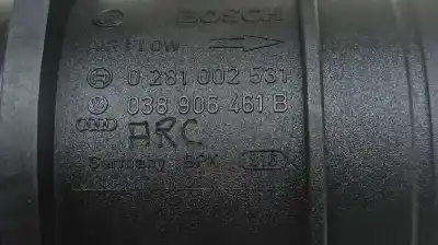 Recambio de automóvil de segunda mano de caudalimetro para volkswagen polo (9n3) advance referencias oem iam 038906461b 038906461bx 0281002531