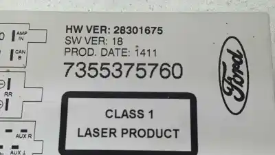 Peça sobressalente para automóvel em segunda mão sistema de áudio / rádio cd por ford ka (ccu) titanium+ referências oem iam 1856712 7355375760 es51-18c815-aa / es5118c815aa
