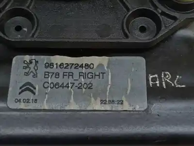 Автозапчастина б/у регулятор переднього правого скла для citroen c4 picasso feel посилання на oem iam 9816272480 9826076280 9675924680