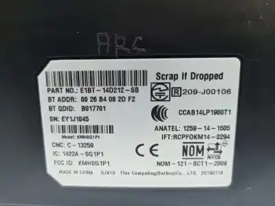 Second-hand car spare part audio system / radio cd for ford c-max (ceu) trend plus oem iam references e1bt14d212sd 2117959 / e1bt-14d212-sb / e1bt14d212sb e1bt14-d212-sd