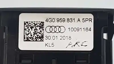 Second-hand car spare part tailgate button for audi q3 (8ug) sport edition oem iam references 4g0959831a  4g0959831a5pr
