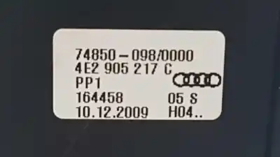 Second-hand car spare part multifunction switch for audi a8 (4e2) 3.0 v6 24v tdi oem iam references 4e2919612b  