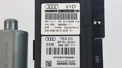 Автозапчастина б/у двигатель переднього ліва вікна для audi a8 (4e2) 3.0 v6 24v tdi посилання на oem iam 4e1910802b 5wk45674kbf 4e2959802f
