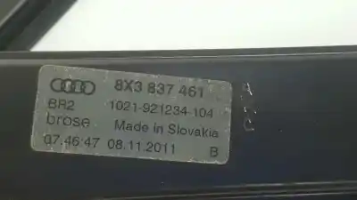 Автозапчастина б/у регулятор вікна передній лівий для audi a1 (8x) attraction посилання на oem iam 8x3837461  8x3837461a