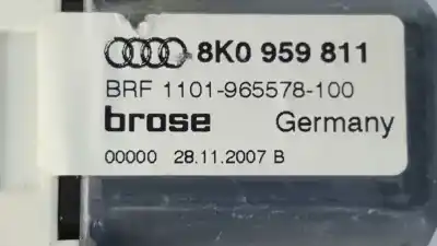 Автозапчастина б/у двиг скла задне ліво для audi a4 berlina (b8) básico посилання на oem iam 8k0959811 966608-100 1101-965578-100