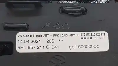 Second-hand car spare part tail lights embellisher for volkswagen golf viii lim. (cd1) life oem iam references 5h1857211c  5h1857211c041