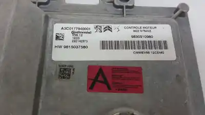 Second-hand car spare part ecu engine control for peugeot 208 (p2) active pack oem iam references 9830510980 1640420580 a3c0177940001