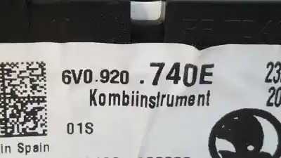 Автозапчасти б/у приборная доска за skoda fabia like ссылки oem iam 6v0920740e  