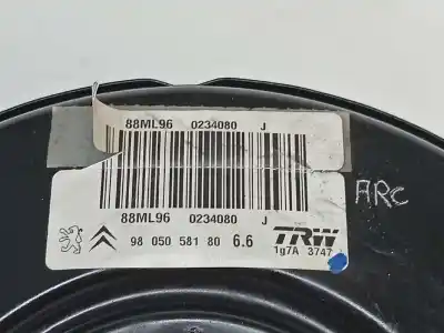 Peça sobressalente para automóvel em segunda mão servo freio por citroen c4 cactus feel referências oem iam 9805058180 88ml96 1609894980