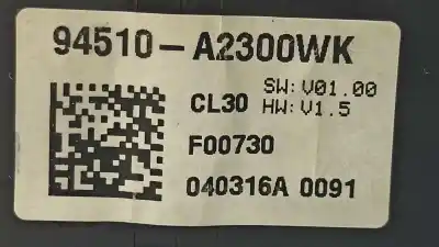 Second-hand car spare part multifunction display for kia cee´d (jd) 1.6 crdi 136 oem iam references 94510a2300wk  94510a2300