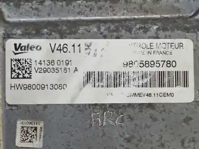 Second-hand car spare part ecu engine control for citroen c4 cactus feel oem iam references 1608084780 9805895780 9800913080