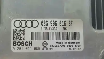 Автозапчасти б/у блок управления двигателем за audi a6 avant (4f5) 2.0 tdi ссылки oem iam 03g906016bf 1039s07901 0281011850