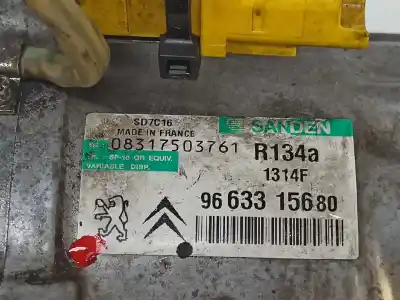 Second-hand car spare part air conditioning compressor for citroen c6 básico oem iam references 6453wt 9663315680 9800849780