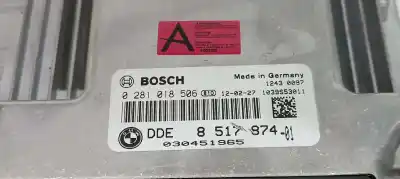 Автозапчастина б/у ебу контролер двигуна для bmw serie 3 lim. (f30) 318d посилання на oem iam 8517874 0281018506 13618576341