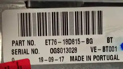 Peça sobressalente para automóvel em segunda mão sistema de áudio / rádio cd por ford transit courier combi trend referências oem iam et7618d815bg 2603129 et76-18d815-bg / et76-18d815-bh / et7618d815bh