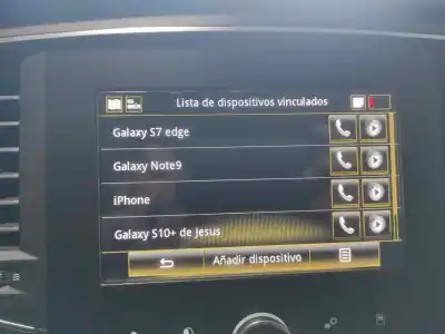 Second-hand car spare part gps navigation system for renault megane iv berlina 5p 1.5 blue dci d fap oem iam references 280901189r 280903276r 