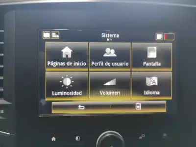 Second-hand car spare part gps navigation system for renault megane iv berlina 5p 1.5 blue dci d fap oem iam references 280901189r 280903276r 