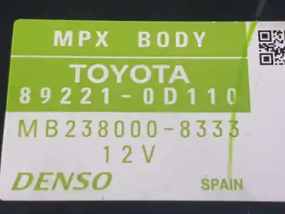 Second-hand car spare part electronic module for toyota yaris active oem iam references 892210d110 2380008333 mb2380008333