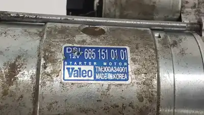 Peça sobressalente para automóvel em segunda mão motor de arranque por ssangyong kyron 200 xdi limited referências oem iam 6651510101  
