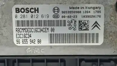 Second-hand car spare part ecu engine control for peugeot partner (s2) combi plus oem iam references 9665594280 0281012619 9653958980