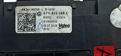 Second-hand car spare part heating / air conditioning control panel for skoda fabia active oem iam references 6v0820045c 6v0820045d9b9 6v0820045c9b9