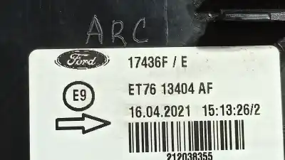 Second-hand car spare part right tailgate light for ford transit connect furgon 200 l1 ambiente oem iam references 2069551 et7613404af et76-13404-af