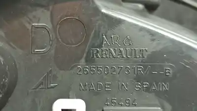 Second-hand car spare part right tailgate light for renault captur limited oem iam references 265502731r  265509762r