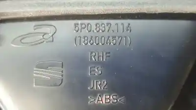 Автозапчастина б/у усередині передня права ручка для seat leon (1p1) reference посилання на oem iam 5p0837114  186004571