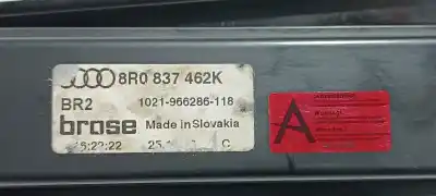 Автозапчастина б/у регулятор переднього правого скла для audi q5 (8r) 2.0 tdi clean diesel / ultra (110kw) посилання на oem iam 8r0837462k  