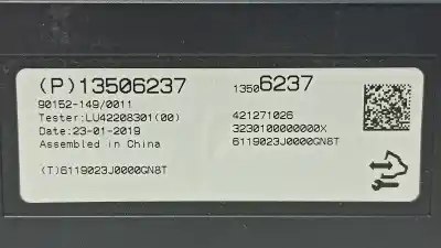 Second-hand car spare part electronic module for opel mokka x design line start/stop oem iam references 13506237  421271026