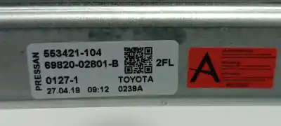 Second-hand car spare part driver left window regulator for toyota corolla (e21) hybrid active oem iam references 6982002801 553421104 8570102090