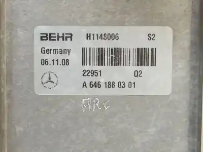 Recambio de automóvil de segunda mano de enfriador aceite motor para mercedes clase c (w204) berlina c 200 cdi (204.007) referencias oem iam a6461880301  h1148006