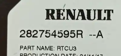 Pezzo di ricambio per auto di seconda mano modulo elettronico per renault megane iv berlina 5p experience riferimenti oem iam 282754595r  a2c9583741204