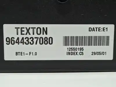 Gebrauchtes Autoersatzteil steuergerät zentralverriegelungssteuergerät zum peugeot 206 cc cc oem-iam-referenzen 8446h1  9644337080