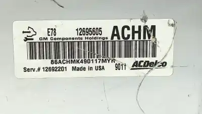 Second-hand car spare part ecu engine control for opel mokka x design line start/stop oem iam references 12695605 12692201 12668986