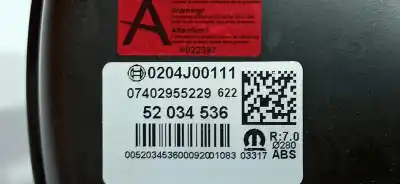 Автозапчастина б/у гальмівний серво для fiat tipo ii (356) sedan easy посилання на oem iam 52034536  0204j00111