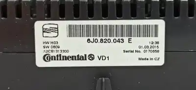 Автозапчасти б/у климат-контроль за seat ibiza (6j5) reference tech ссылки oem iam 6j0820043e a2c81313300 6j0820043eat7