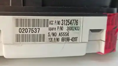 Peça sobressalente para automóvel em segunda mão quadrante por volvo c30 (533) 1.6 d referências oem iam 31254776 36002714 36002433