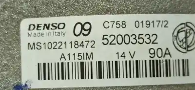 Автозапчастина б/у генератор для fiat tipo ii (356) sedan easy посилання на oem iam 52003532  ms1022118472