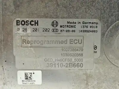 Second-hand car spare part ecu engine control for kia pro_cee´d ex oem iam references 391102b660 0261201202 / h46cfs05000 39110-2b660