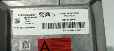 Recambio de automóvil de segunda mano de centralita motor uce para citroen c4 iii (c41) e-c4 referencias oem iam 9845426480 1684491080 a3c7002510001