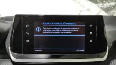 Recambio de automóvil de segunda mano de pantalla multifuncion para peugeot 208 (p2) active referencias oem iam 9838129680  