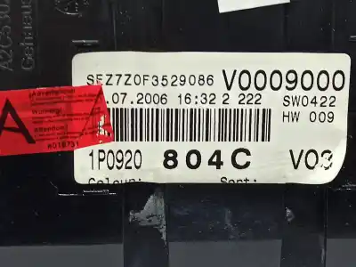 Second-hand car spare part dashboard for seat leon (1p1) reference oem iam references 1p0920804c  1p0920804cx Second-hand car spare part dashboard for seat leon (1p1) reference oem iam references 1p0920804c  1p0920804cx