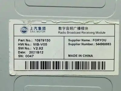 Second-hand car spare part electronic module for mg mg hs 1.5 t (sas23) oem iam references 10979150  544960883