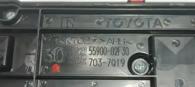 Peça sobressalente para automóvel em segunda mão comando de sofagem (chauffage / ar condicionado) por toyota corolla (e21) hybrid active referências oem iam 5590002f30  7037q19